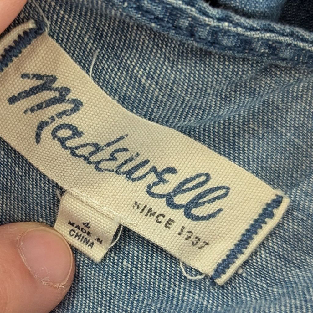 Madewell Light Denim Blue Jumpsuit Size 4 - Picture 5 of 11